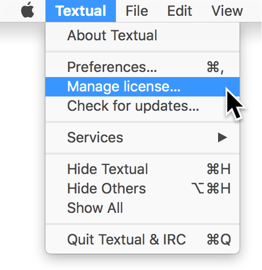 store a text on a key for mac